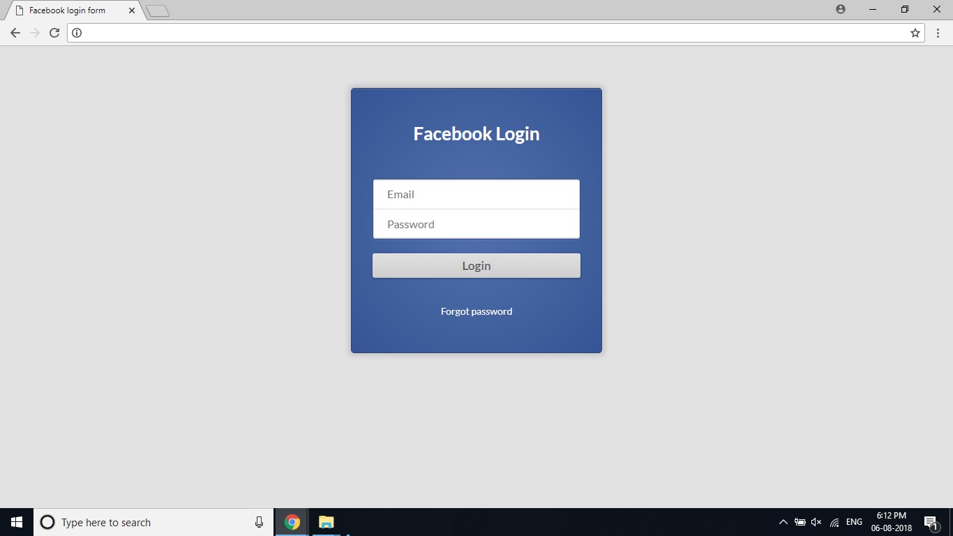 Facebook Sign Up  Login using HTML & CSS FOR BEGINNERS - DEV