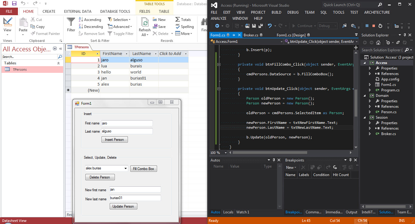 vs_ _insert_update_delete_using_ms_access_db