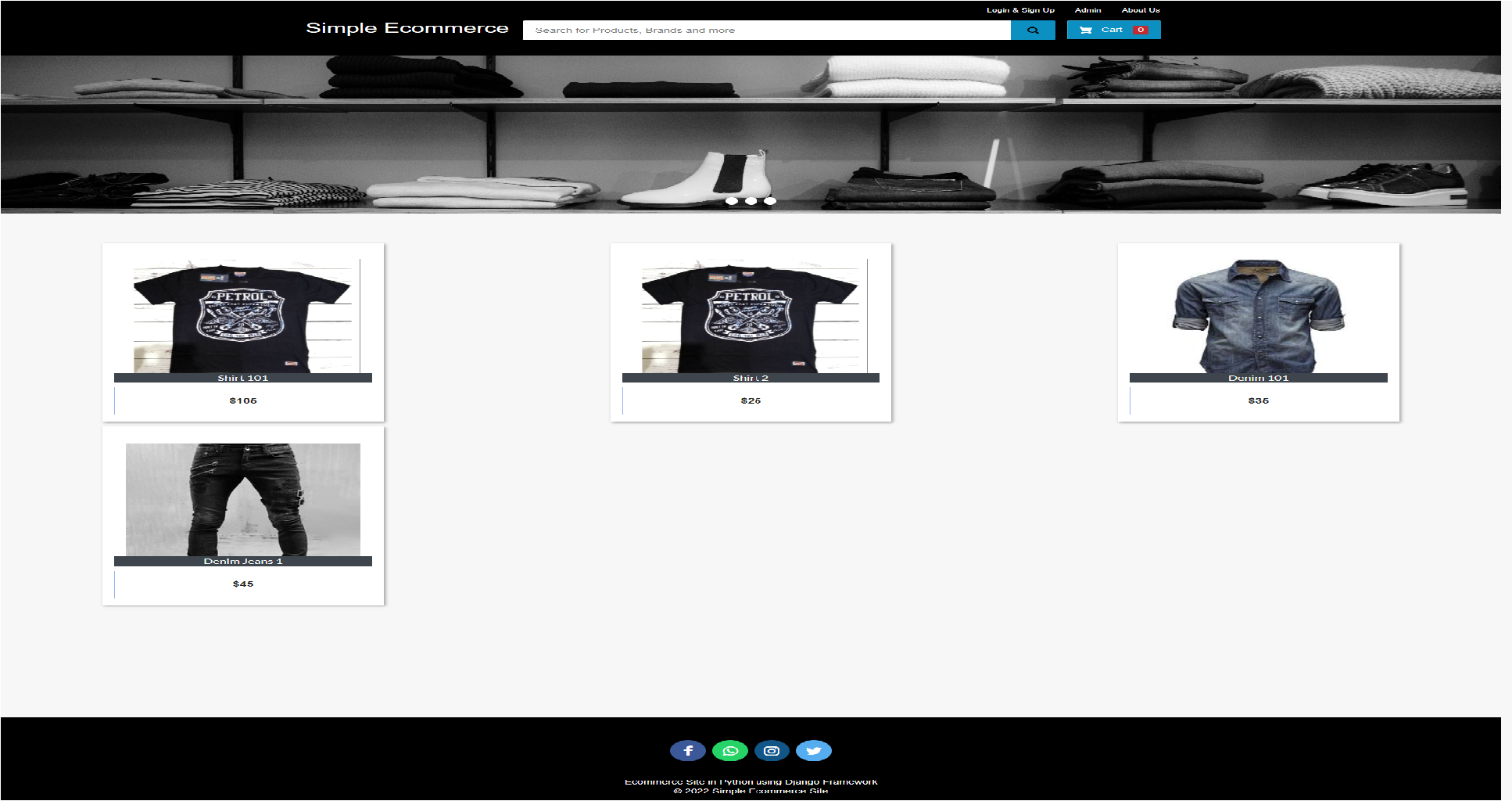 RTW Shop - eCommerce Site