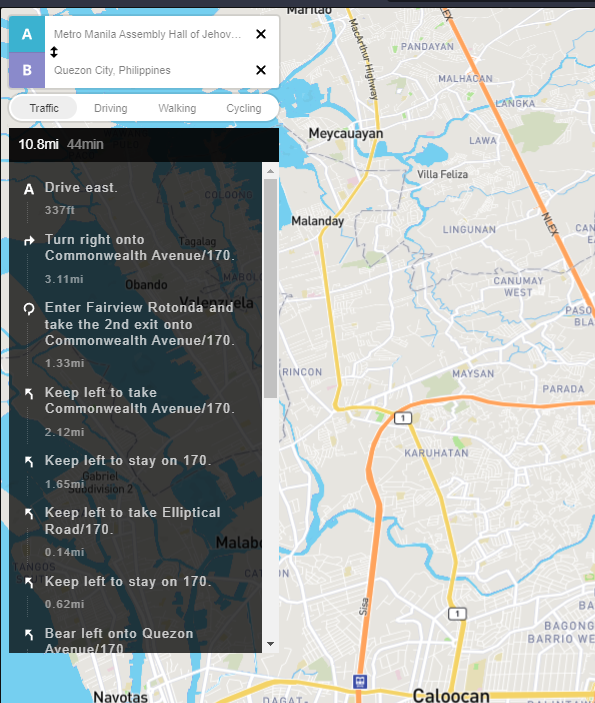 Online Map Website