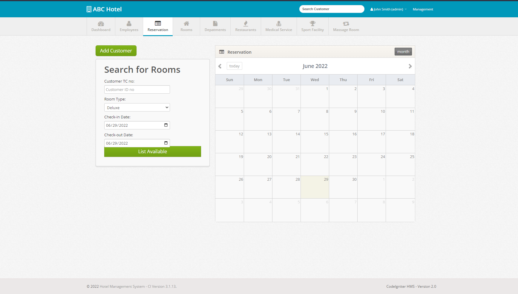 Hotel Management System
