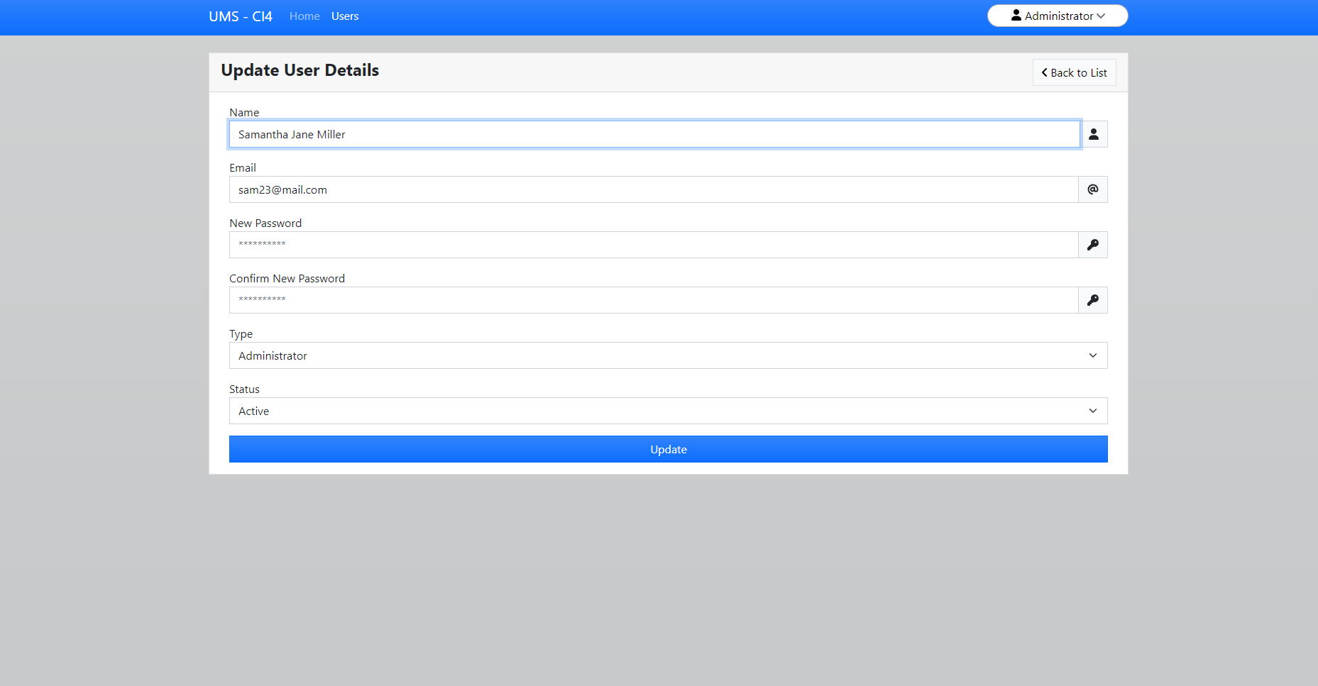 User Management System