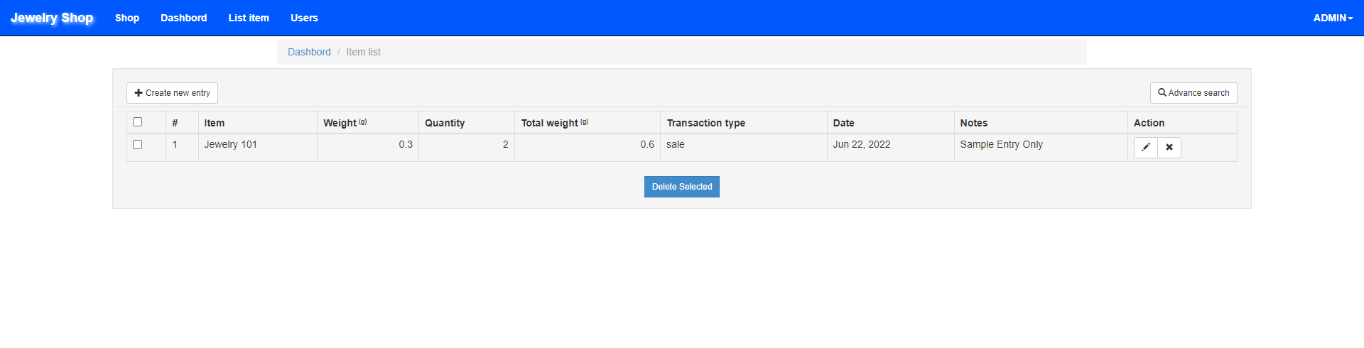 Jewellery shop management best sale system