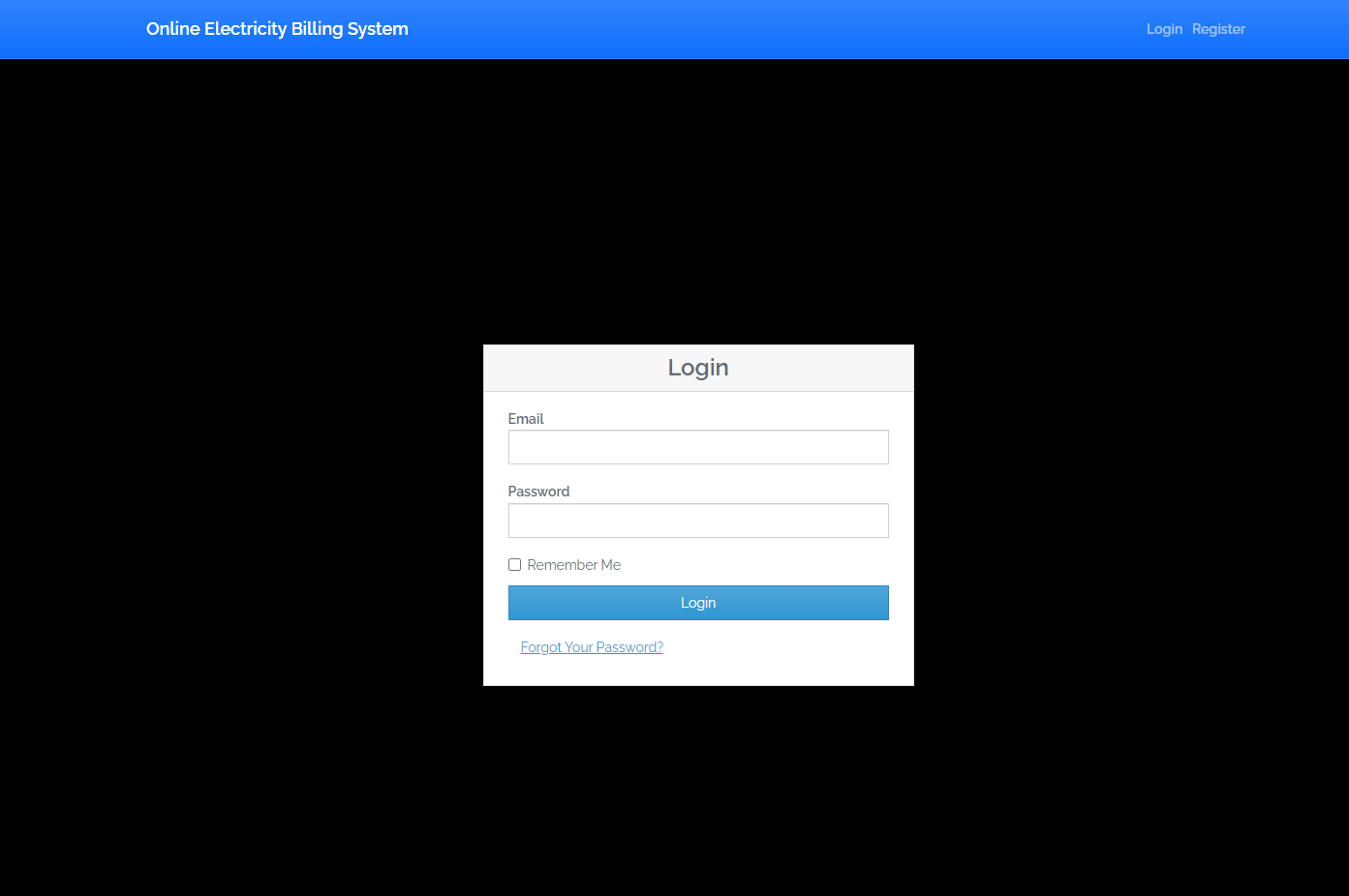 Simple Electricity Billing System
