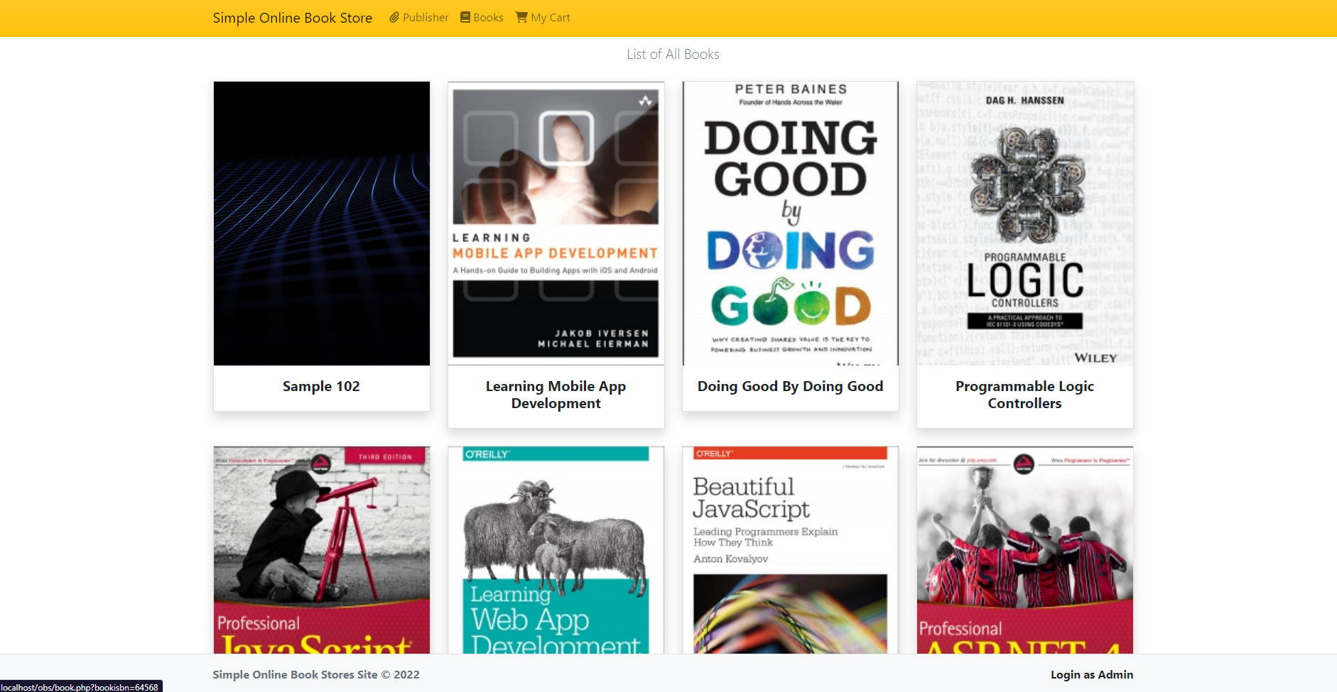 Simple Online Book Store System