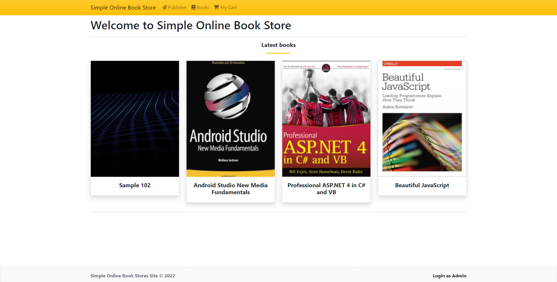 Simple Online Book Store System