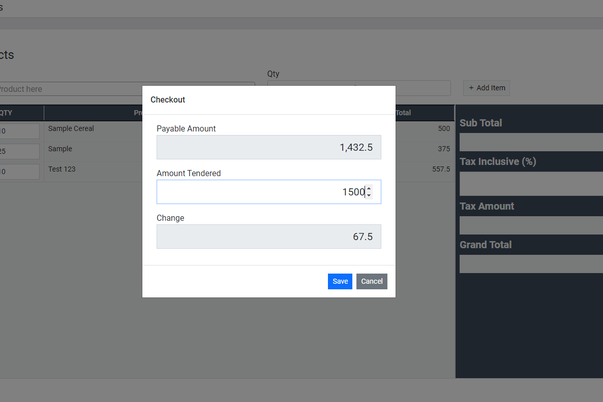 Grocery Point of Sale System Project