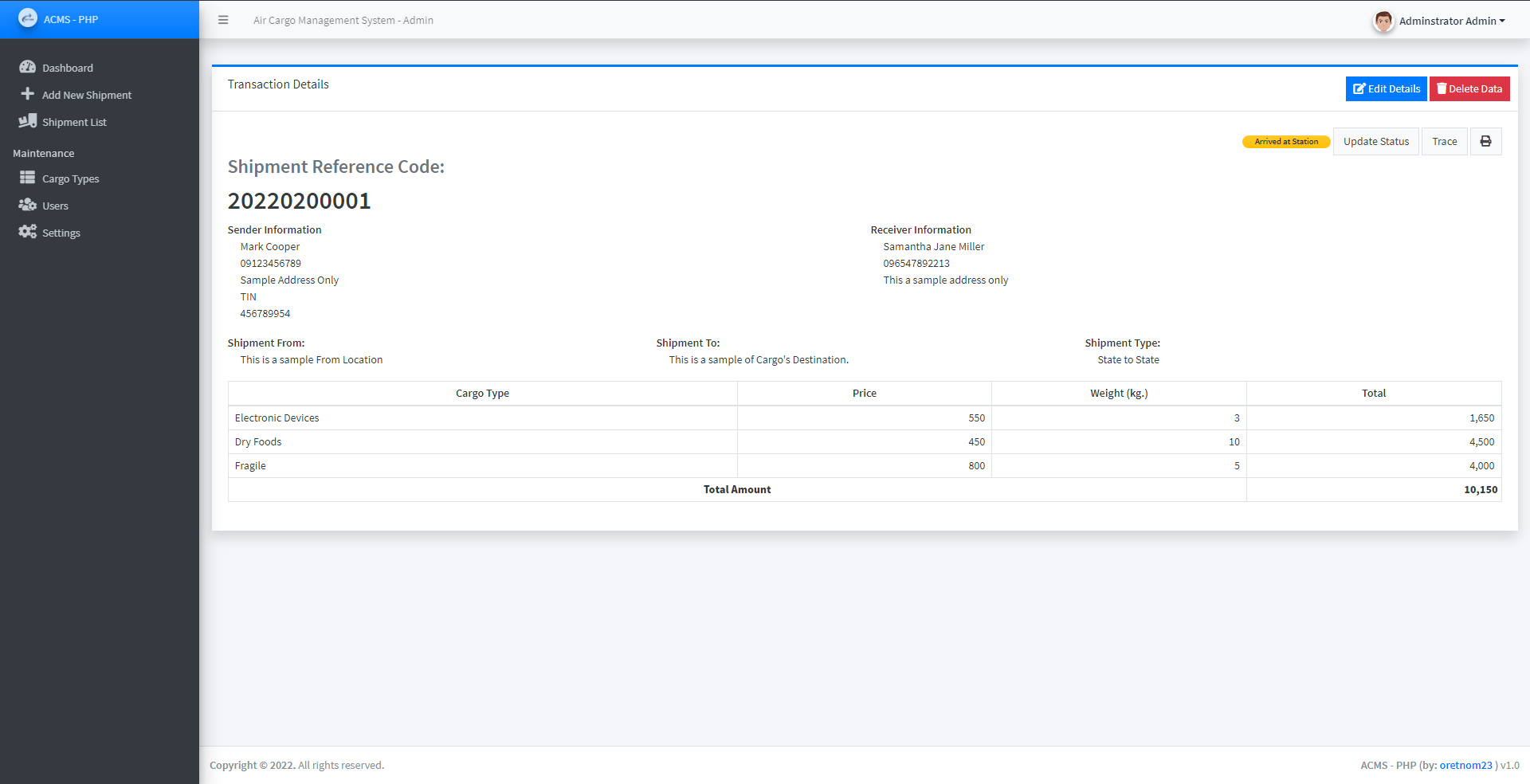 Air Cargo Management System