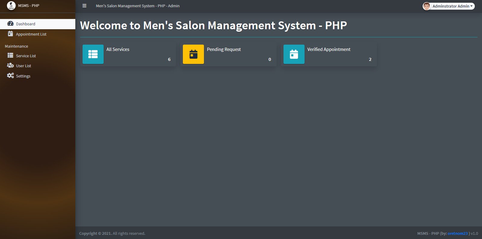 Online Men's Salon Management System