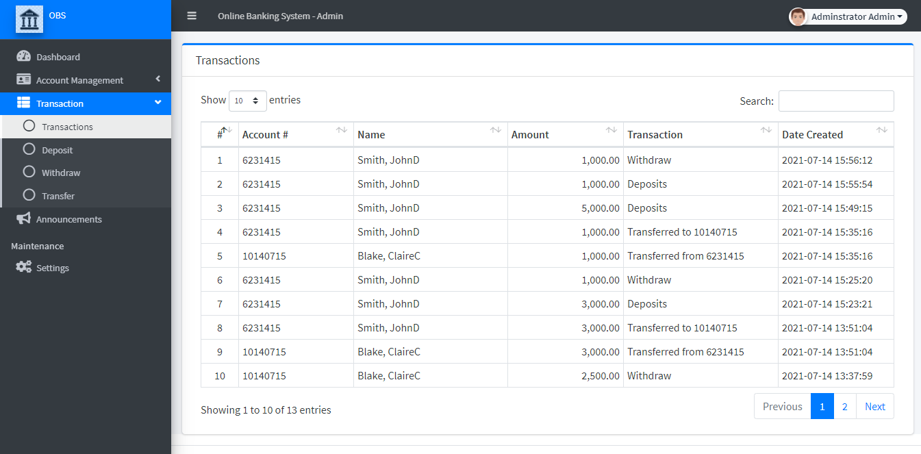 banking management system project in java with source code