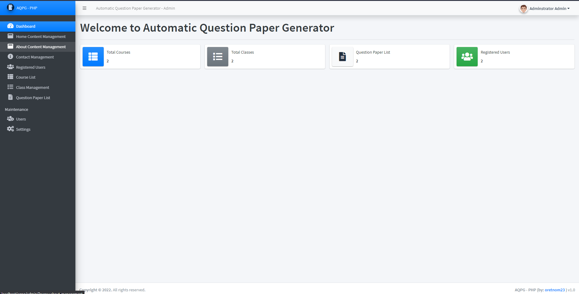 Automatic Question Paper Generator System