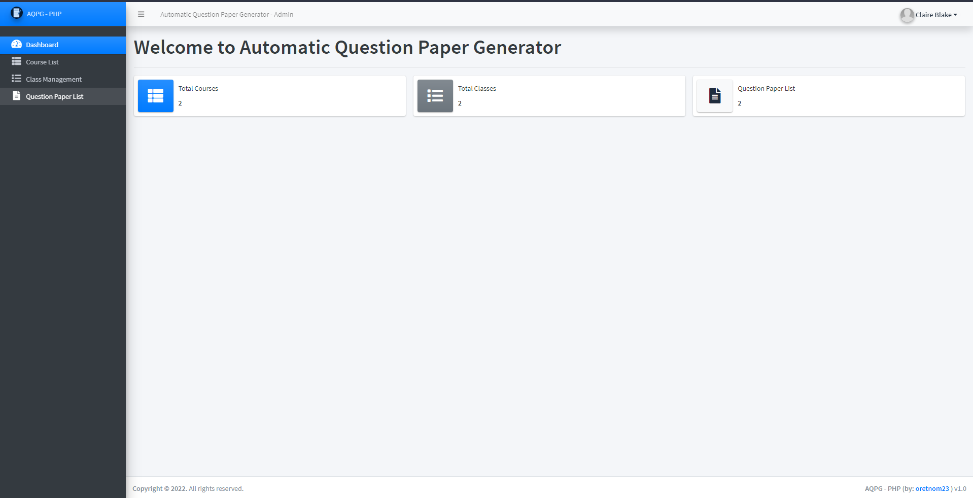 Automatic Question Paper Generator System