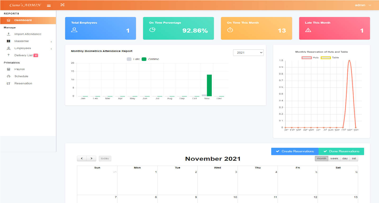 Restaurant Management System