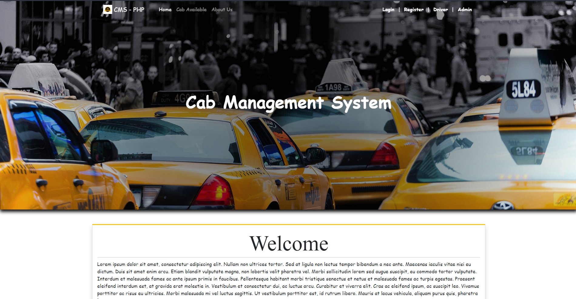 Cab Management System