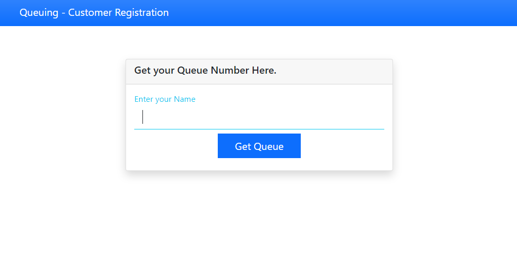 Cashier Queuing System with Live Monitor and Voice Notification