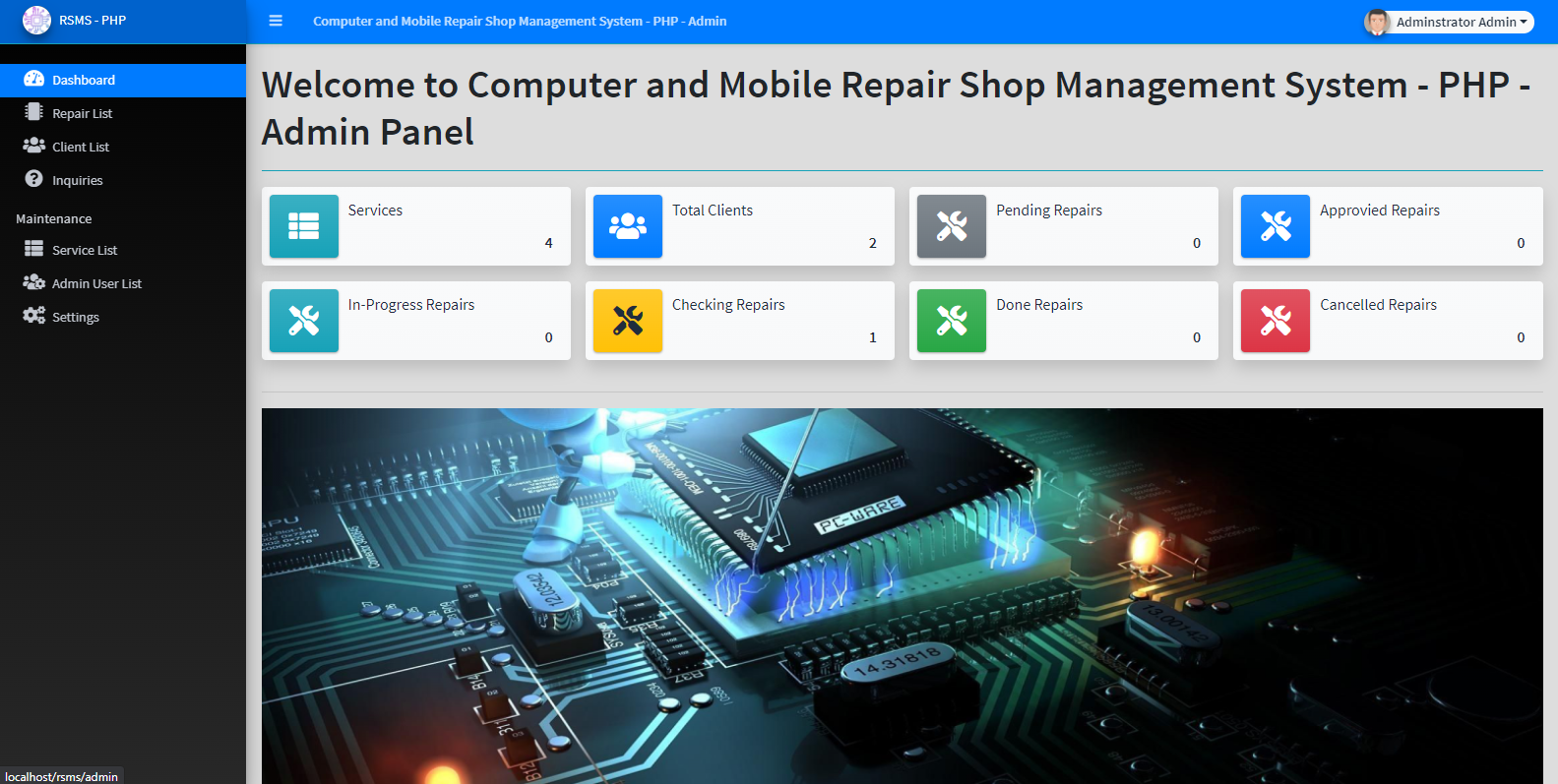 Computer and Mobile Repair Shop Management System