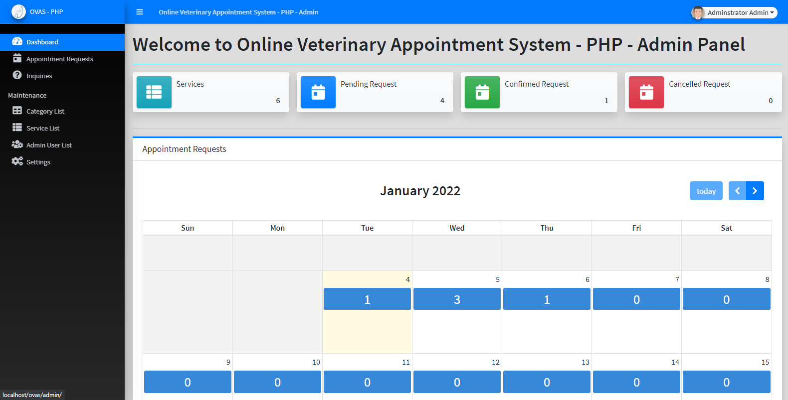 Online Veterinary Appointment System
