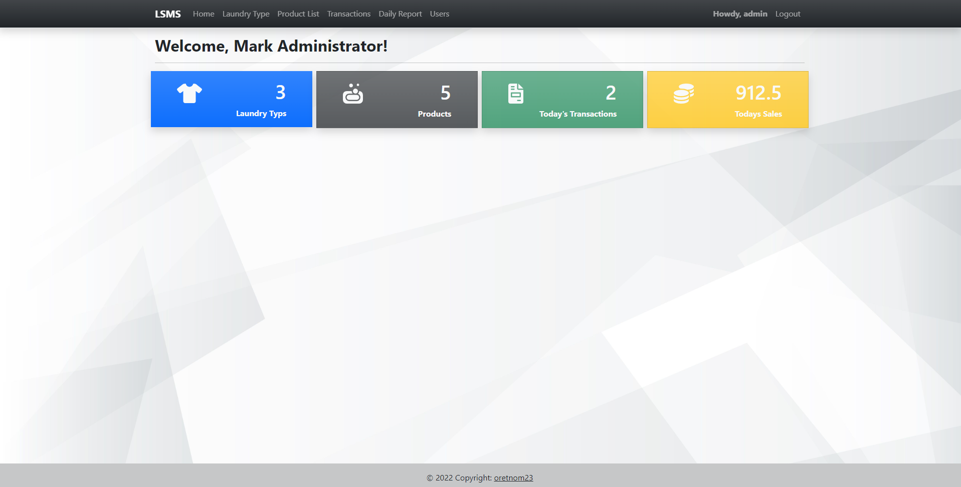 Laundry Shop Management System