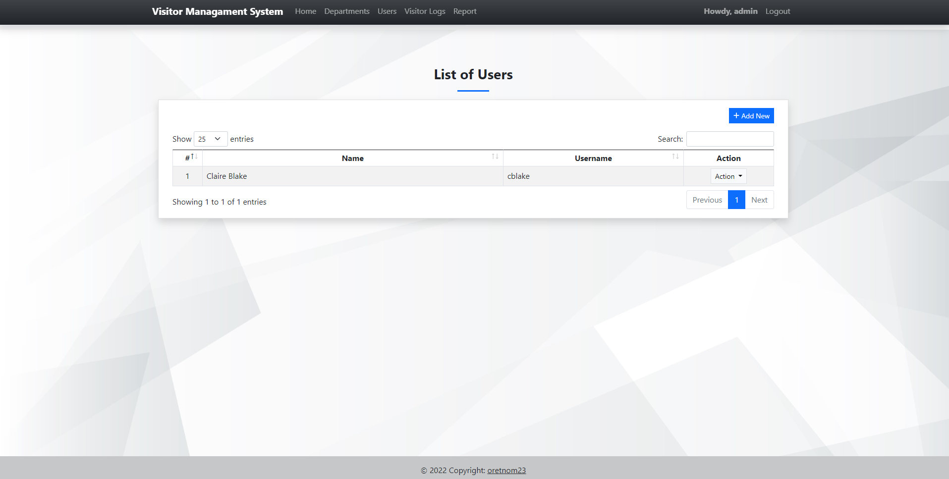 Company Visitor's Management System