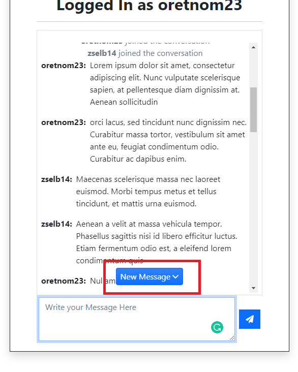 Simple Live Chat Room System