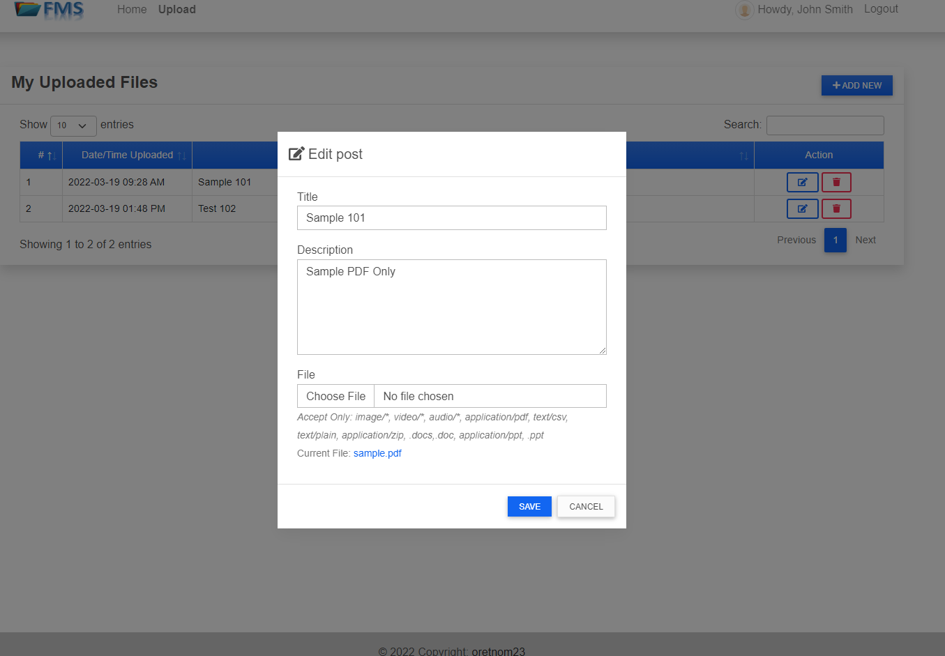 File Management System Project