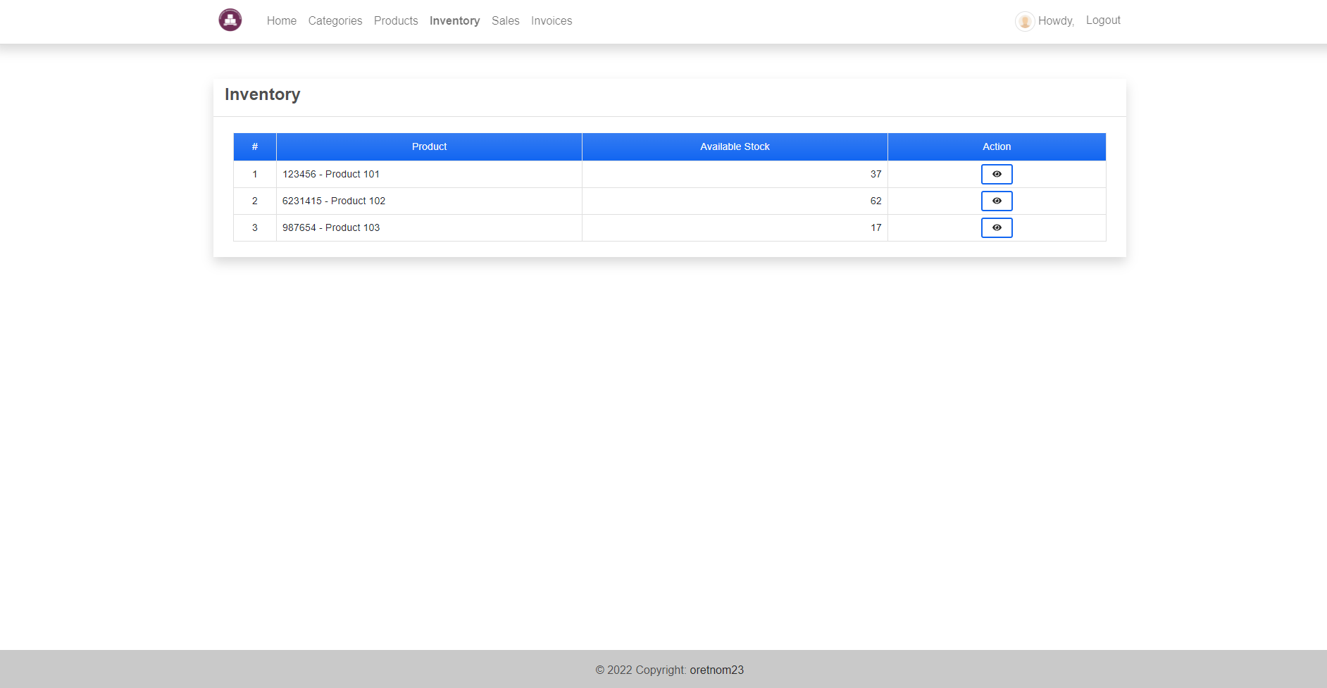Inventory Managament System Project