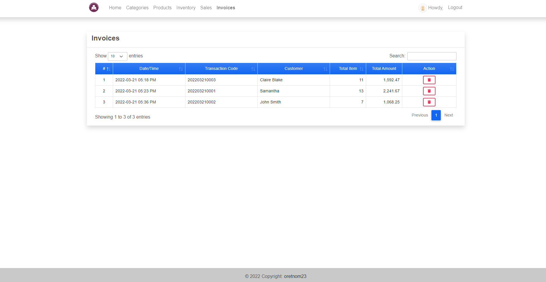 Inventory Managament System Project