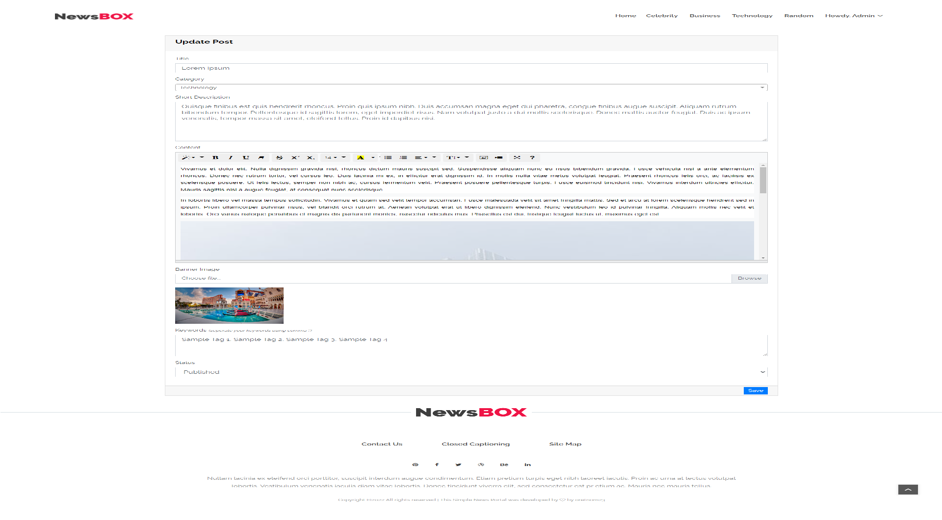 Online News Portal Site