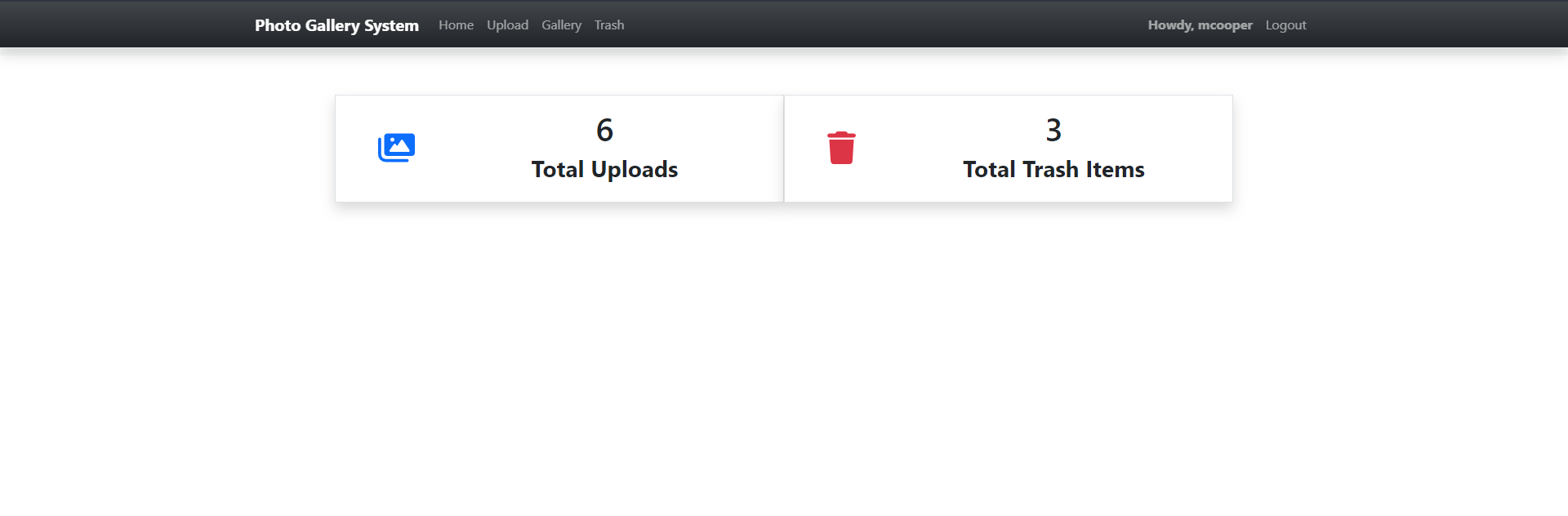 Photo Gallery System