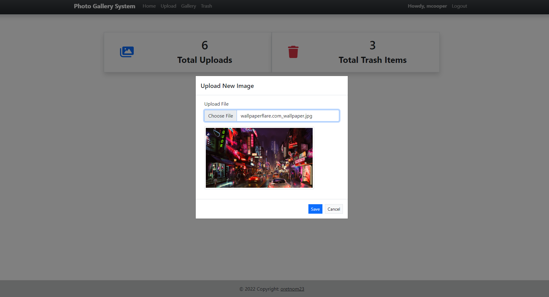 Photo Gallery System