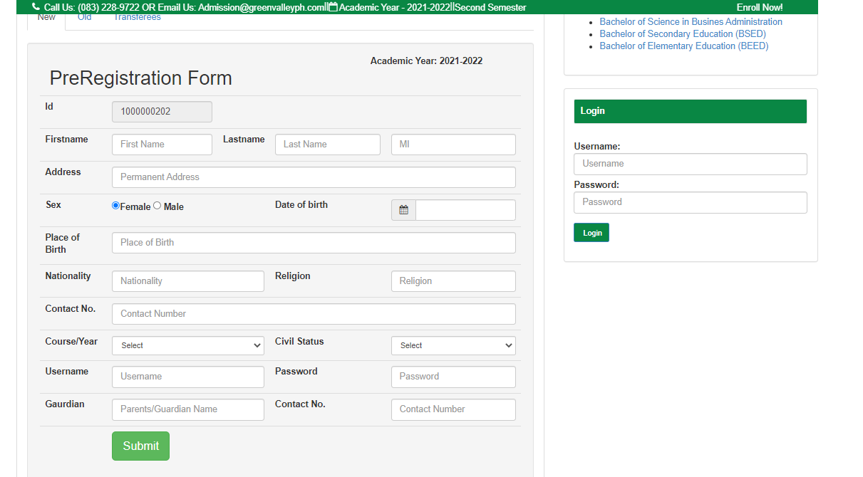 Enrollment System