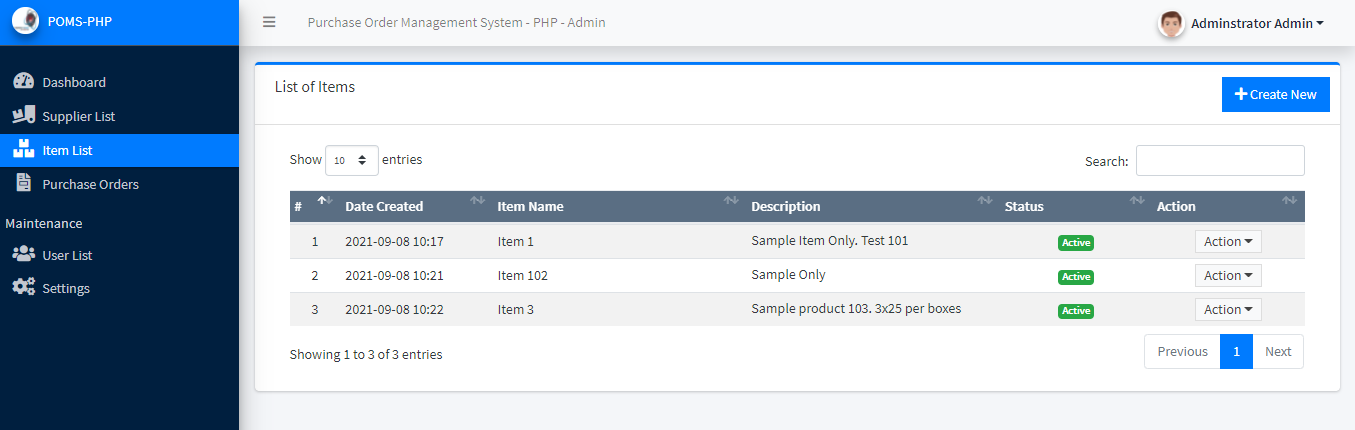 Purchase Order Management System