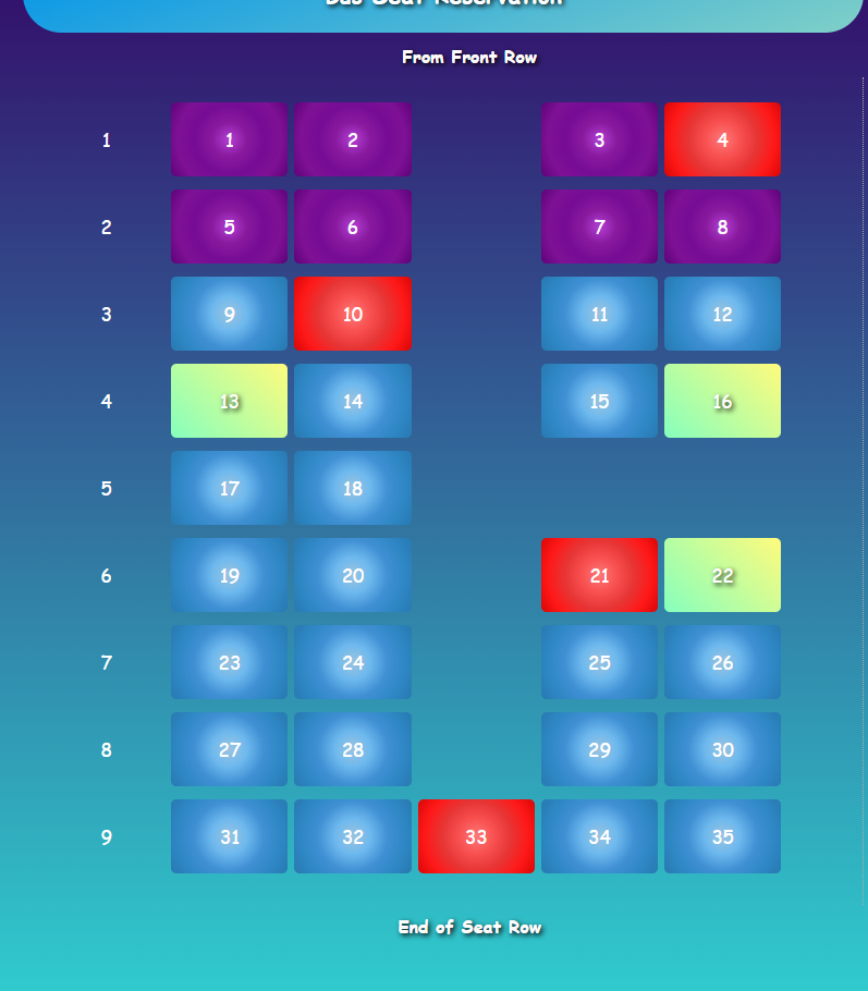 Bus Seat Reservation System