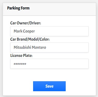 Parking Lot Management System using JS