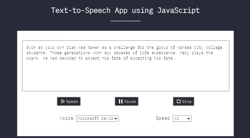 Text-to-Speech Web Application
