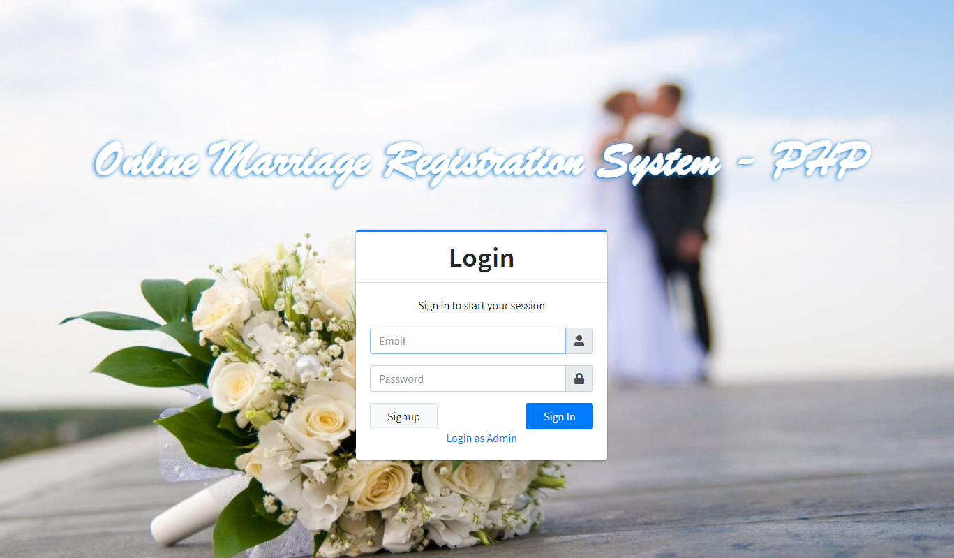 Online Marriage Registration System