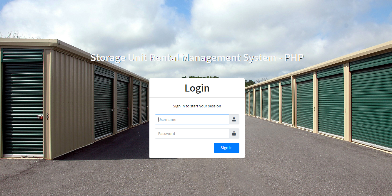 Storage Unit Rental Management System