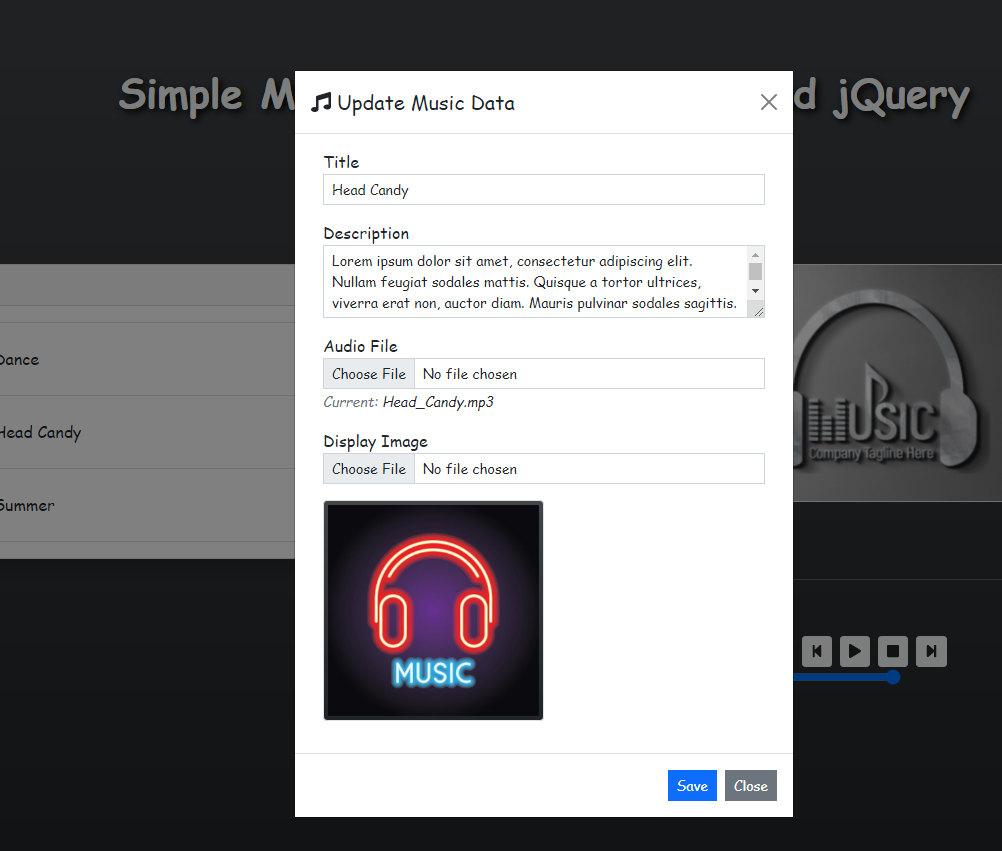 Music Player App