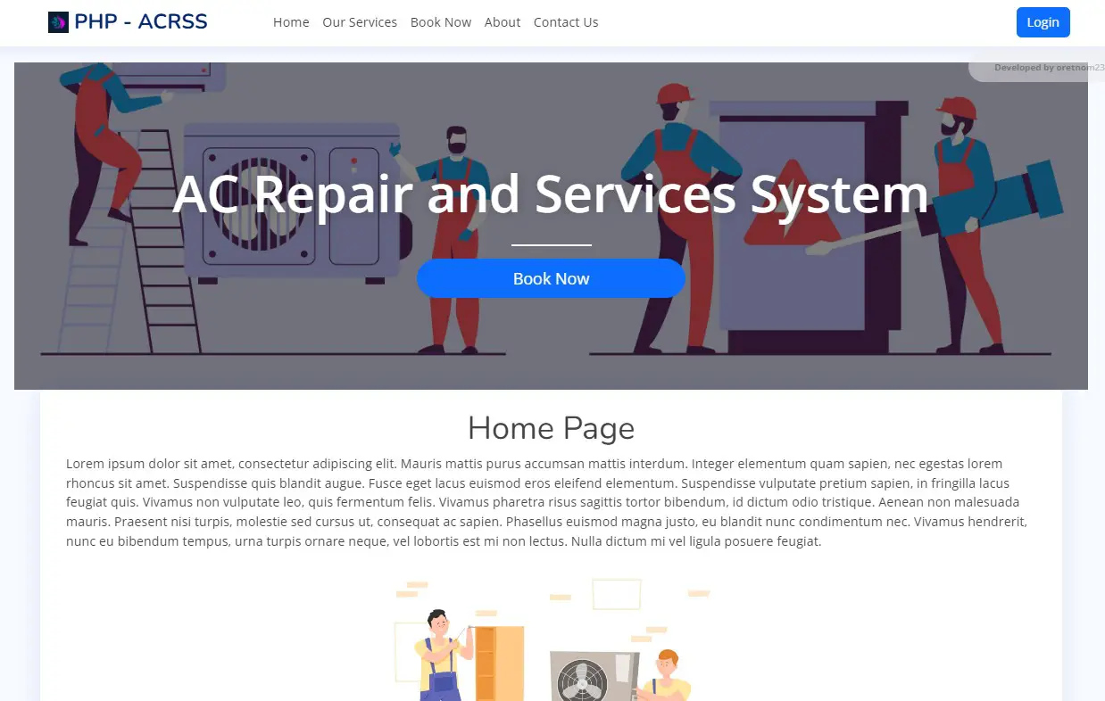 AC Repair and Services System