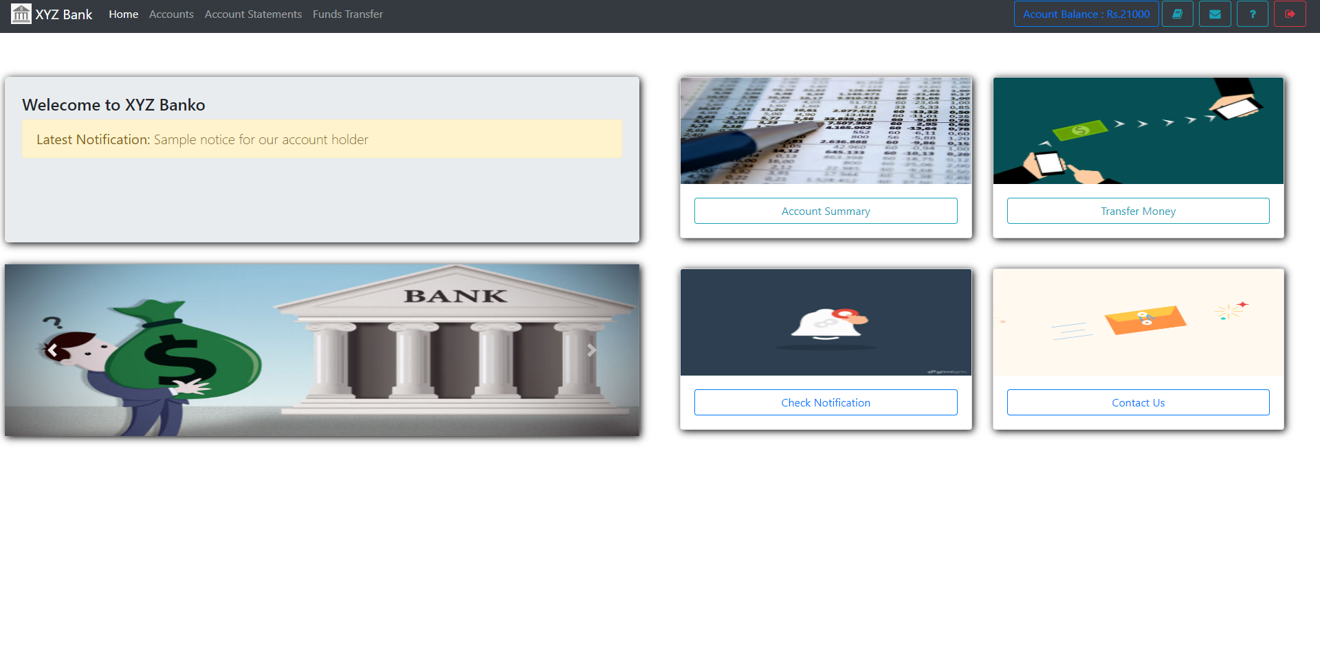 Online Bank Management System