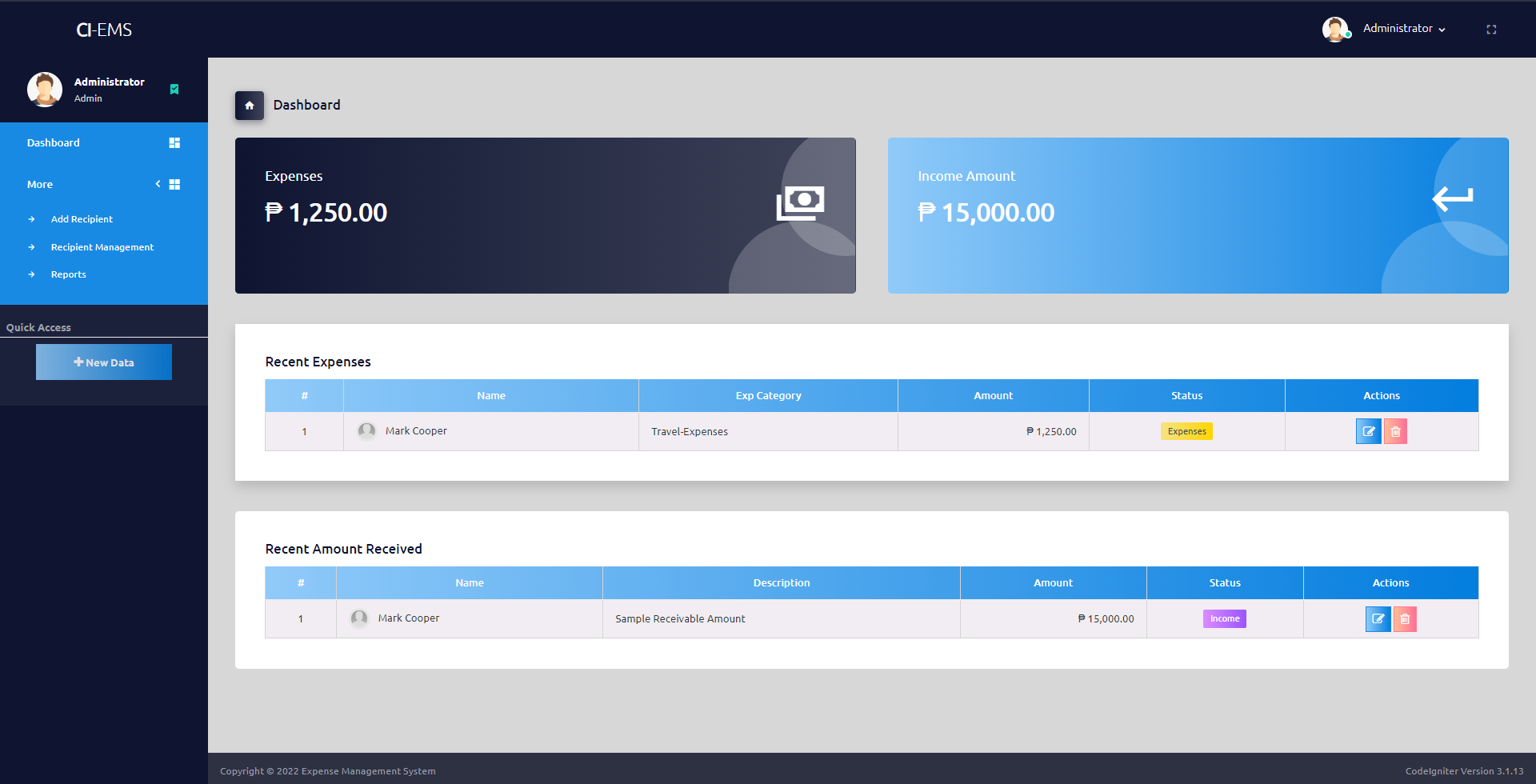 Expense Management System