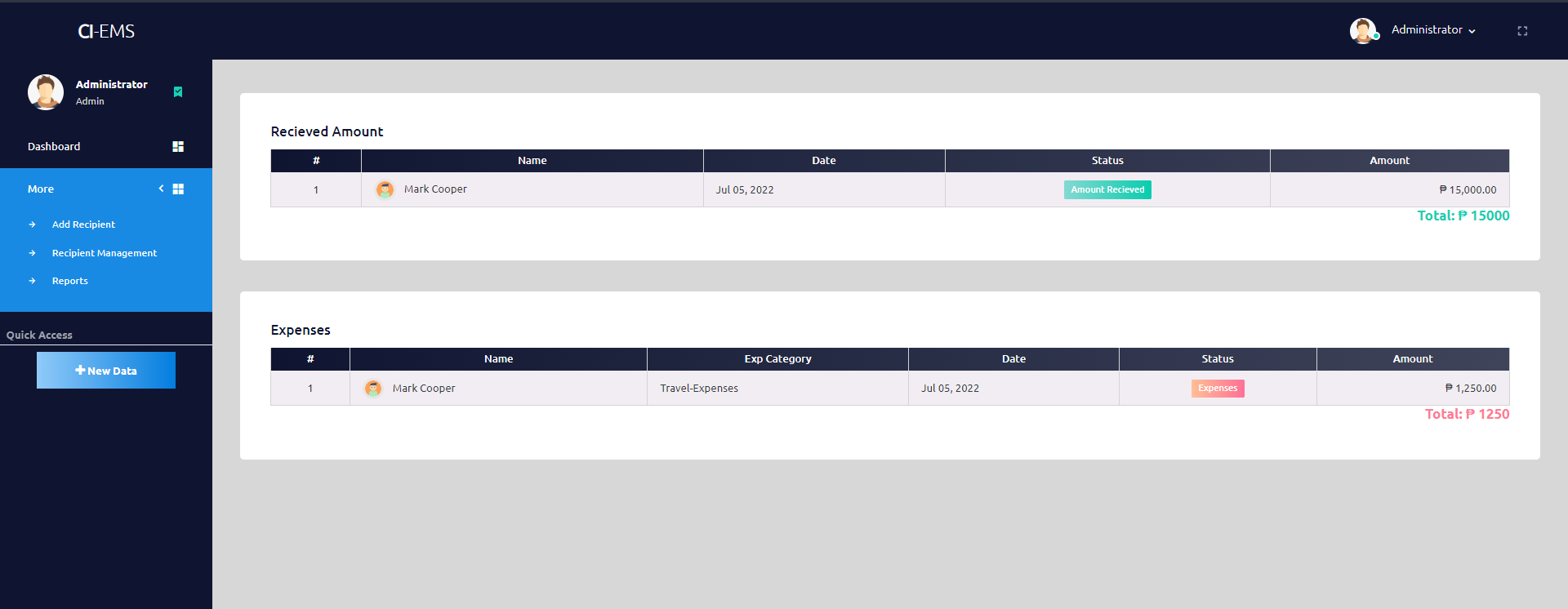 Expense Management System