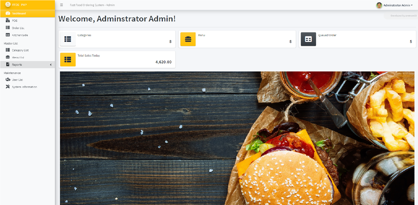 Fast Food Ordering System