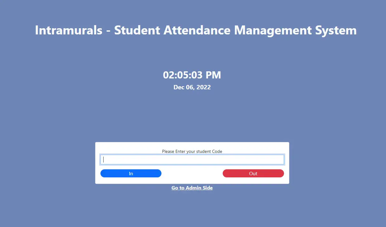 Intramural's Student Attendance Management System