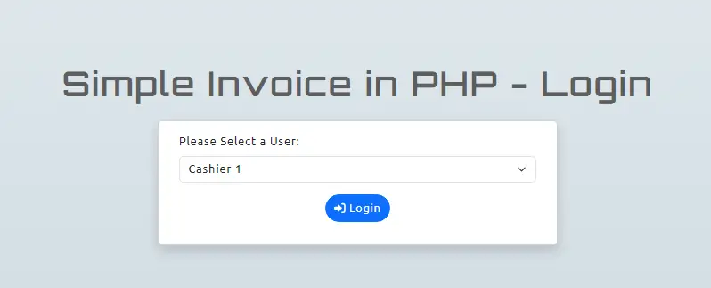 Simple Invoice Generator System using PHP and MySQL