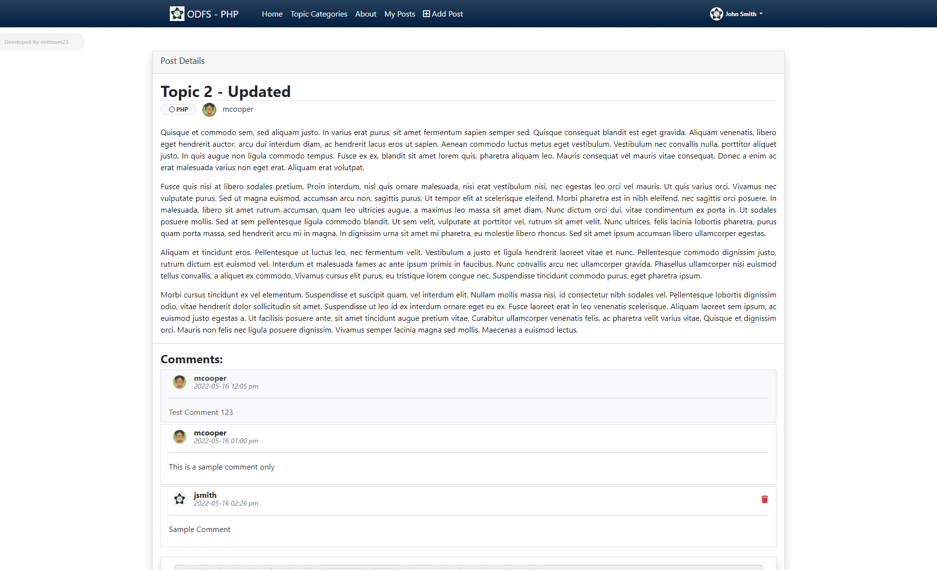 Online Disucssion Forum Site