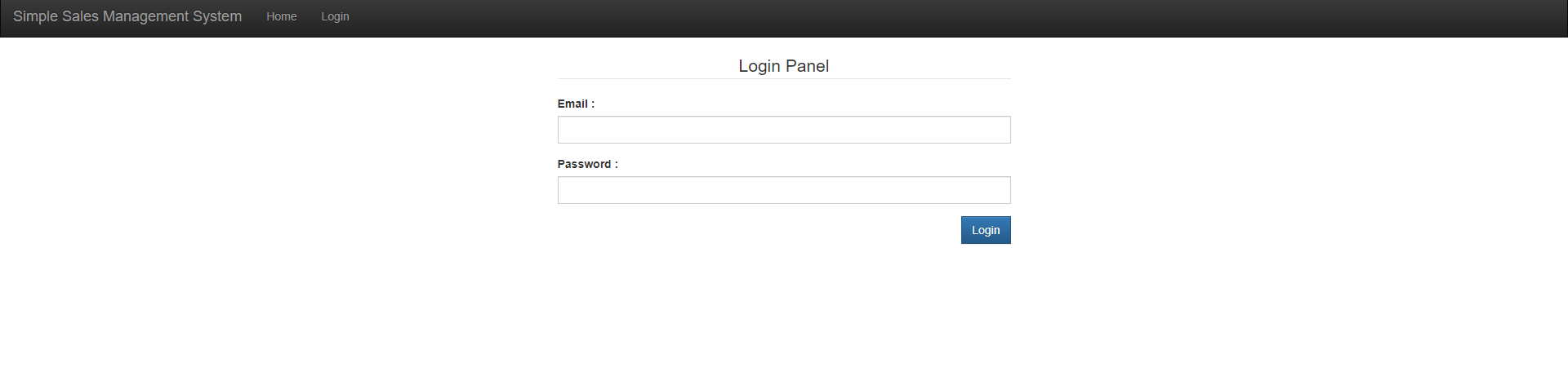 Simple Sales Management System
