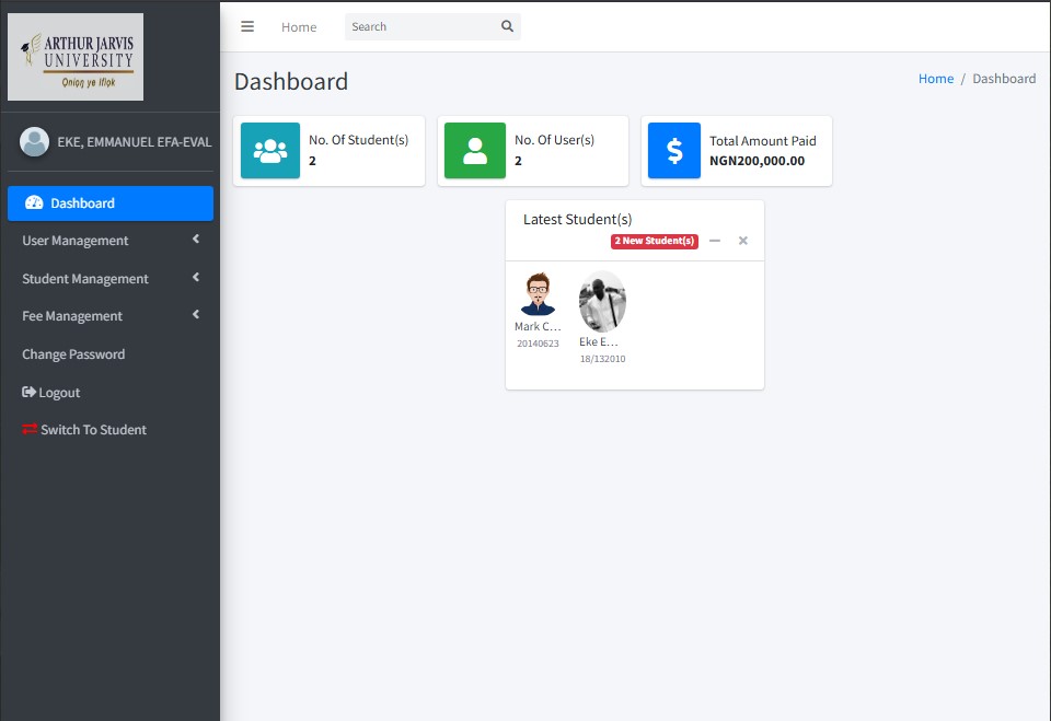 Online Student Clearance System using PHP and MySQL