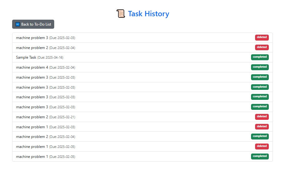 Simple To-Do List System Using PHP
