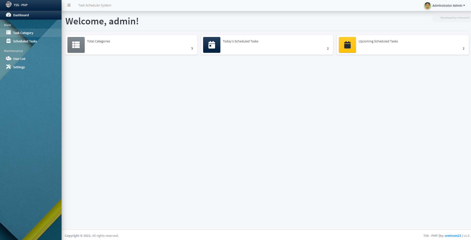 Simple Task Scheduling System